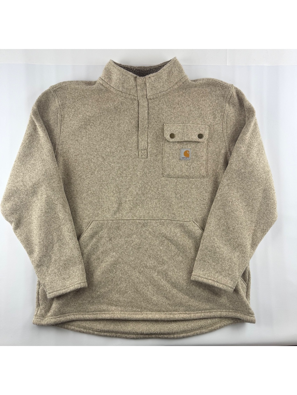 Carhartt Men’s XL Fleece Tan Quarter Zip